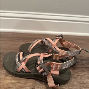 Chaco Kids Sandals - Peach and Gray